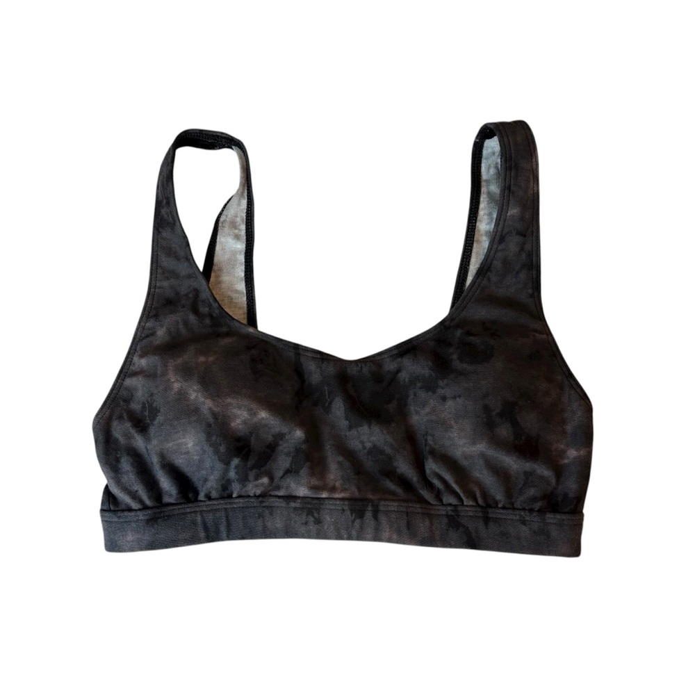 PINK Victoria's Secret stretch black gray print sports bra small NEW with tags